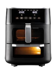 Daewoo Black Space-Saving Split Drawer Air Fryer 11L - Image 2 of 4