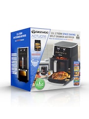 Daewoo Black Space-Saving Split Drawer Air Fryer 11L - Image 4 of 4