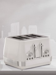 Daewoo Buttermilk Baltimore 4 Slice Toaster - Image 1 of 4
