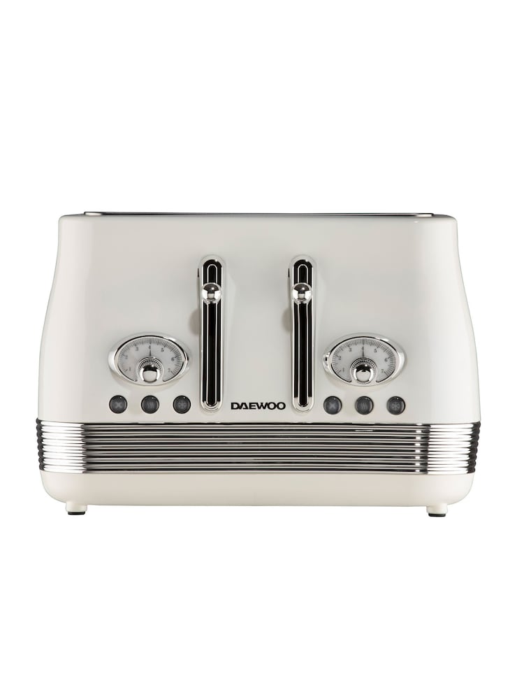 Daewoo Buttermilk Baltimore 4 Slice Toaster - Image 2 of 4