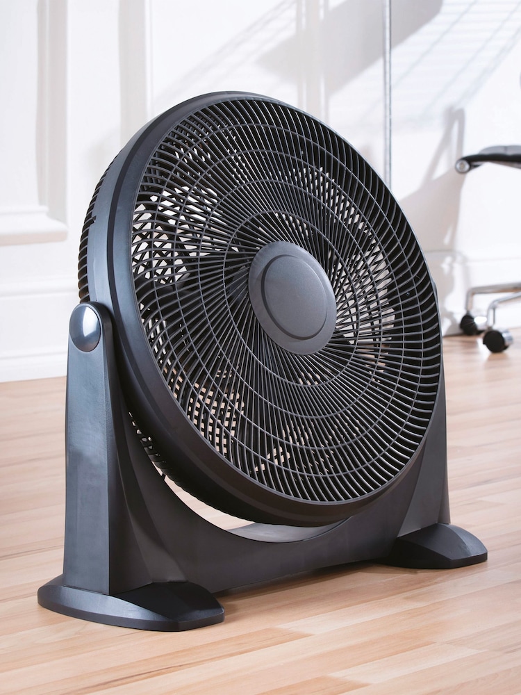 Daewoo Black 20 inch Plastic Velocity Floor Fan - Image 1 of 4