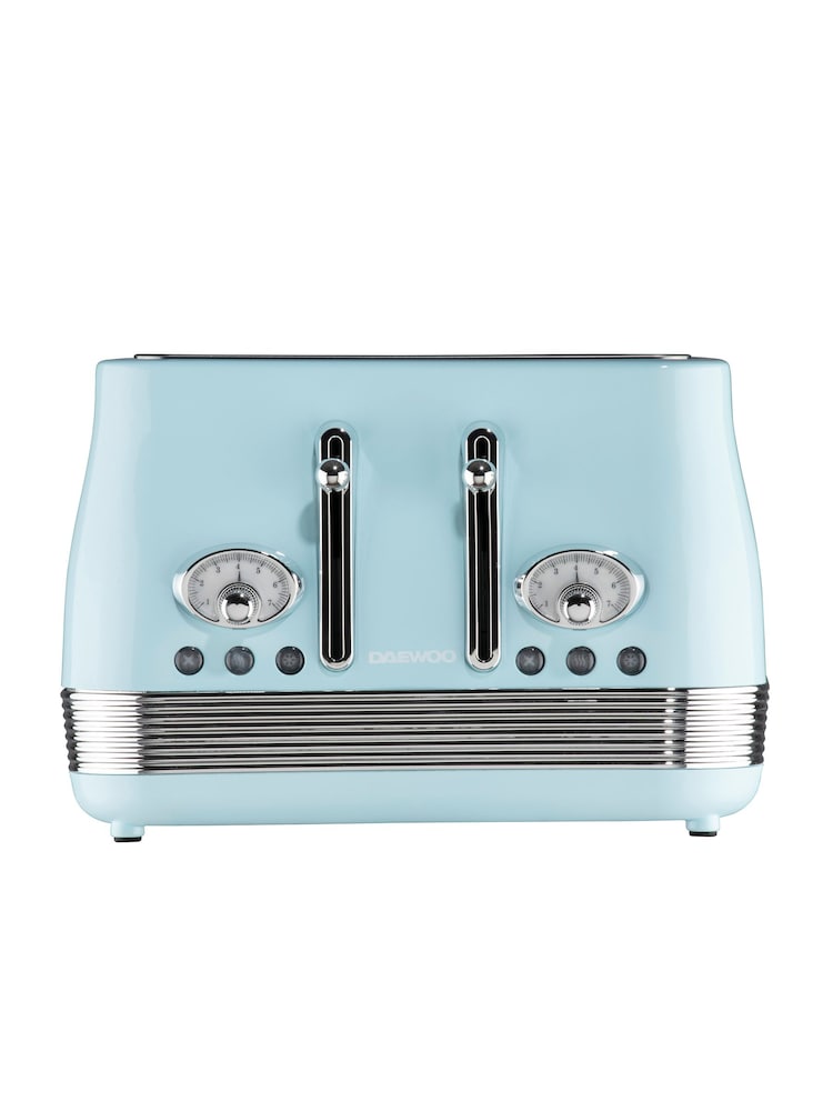 Daewoo Blue Baltimore 4 slice toaster - Image 2 of 4