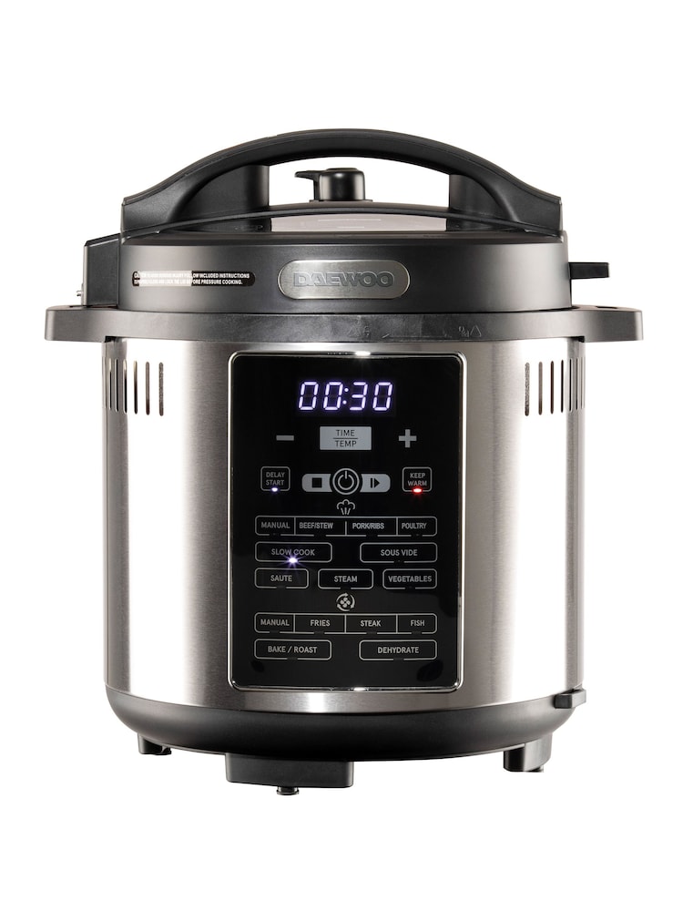 Daewoo Black 2 in 1 Air Fryer Pressure Cooker 6L - Image 2 of 4