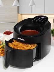 Daewoo Black Cyclonic Air Fryer 5L - Image 1 of 4
