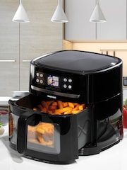 Daewoo Black AI Smart Air Fryer With Viewing Window - Image 1 of 4