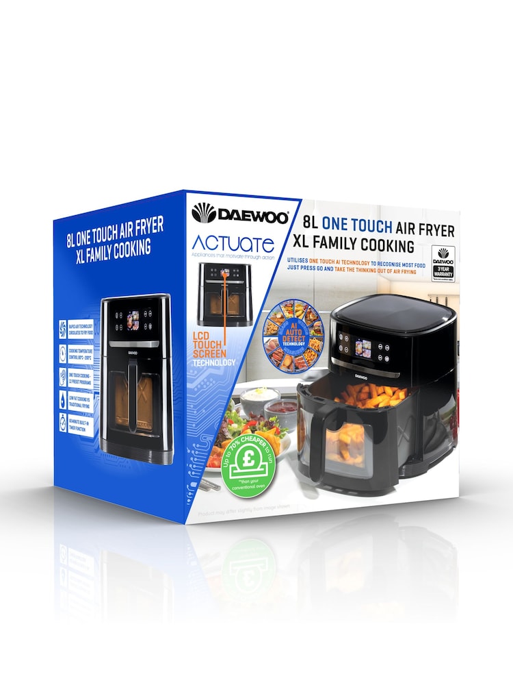 Daewoo Black AI Smart Air Fryer With Viewing Window - Image 4 of 4