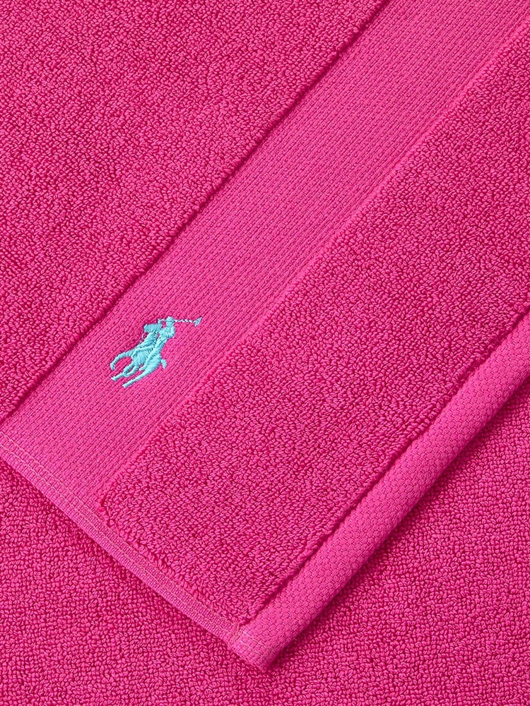 Ralph Lauren Sky Pink Polo Player Bath Mat - Image 2 of 2 Ralph Lauren Sky Pink Polo Player Bath Mat - Image 2 of 2