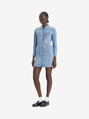 Levi's® Ringing Bells 100% Cotton Flynn Western Core Denim Dress - Image 1 of 4