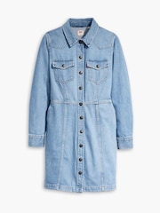 Levi's® Ringing Bells 100% Cotton Flynn Western Core Denim Dress - Image 3 of 4