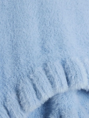 River Island Blue Girls Fluff Jumper - Image 4 of 4