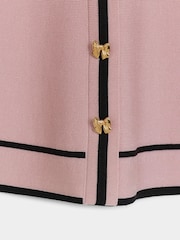 River Island Pink Girls Tipped 100% Cotton Polo Dress - Image 4 of 4