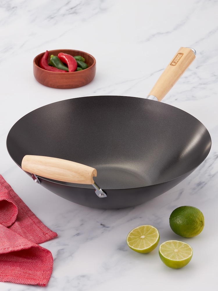 Judge Dark Grey Essentials 33cm Non Stick Wok - Image 1 of 2