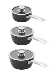 Judge Dark Grey Evertough 3 Piece Non Stick Saucepan Set - Image 2 of 2