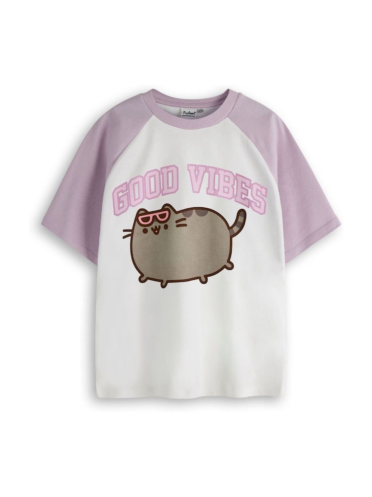 Vanilla Underground Girls Pusheen 100% Cotton T-Shirt - صورة 1 من 6