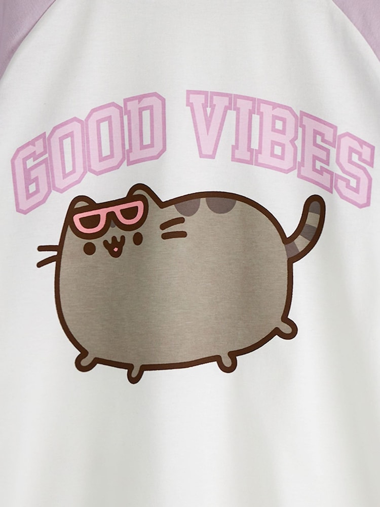 Vanilla Underground Girls Pusheen 100% Cotton T-Shirt - Image 5 of 6