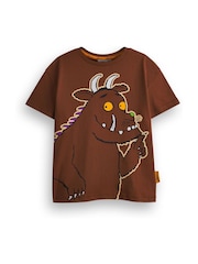 Vanilla Underground Brown Boys Gruffalo 100% Cotton T-Shirts 2 Pack - Image 4 of 6