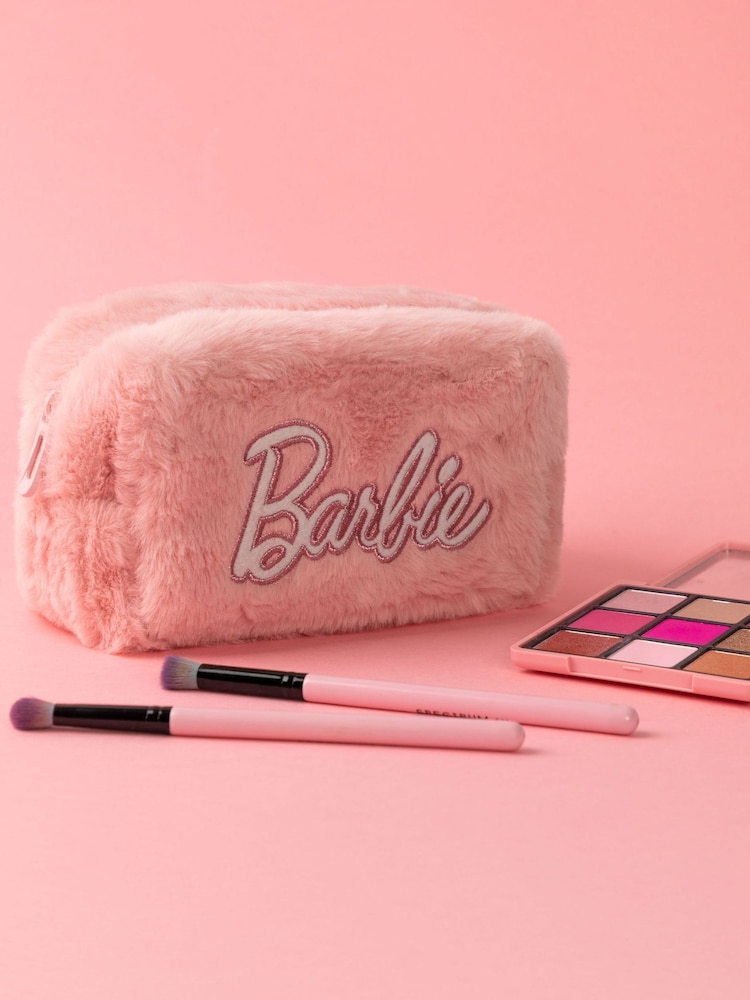 Vanilla Underground Pink Barbie Furry Make Up Bag - Image 1 of 9