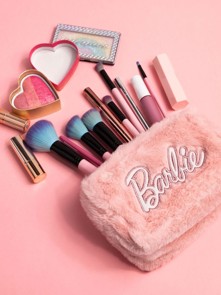 Vanilla Underground Pink Barbie Furry Make Up Bag - Image 2 of 9