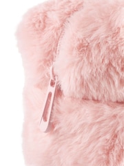 Vanilla Underground Pink Barbie Furry Make Up Bag - Image 8 of 9