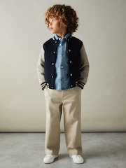 Reiss Mid Blue Mardin 9-13 yrs Denim Overshirt - Image 1 of 4