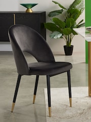 Dwell Grey Comida Dining Chairs Set of 2 - Image 1 of 5
