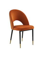 Dwell Burnt Orange Comida Dining Chairs Set of 2 - Image 2 of 4