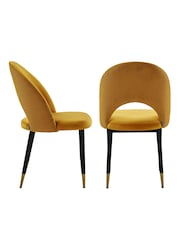 Dwell Ochre Comida Dining Chairs Set of 2 - Image 3 of 4