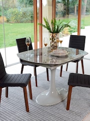Dwell Grey Lille Extending 4-6 Seater Dining Table - Image 1 of 5