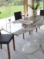 Dwell Grey Lille Extending 4-6 Seater Dining Table - Image 4 of 5