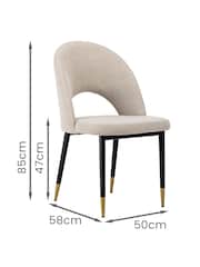 Dwell Oatmeal Comida Dining Chairs Set of 2 - Image 5 of 5