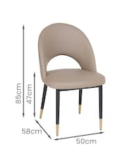 Dwell Stone Comida Dining Chairs Set of 2 - Image 3 of 3