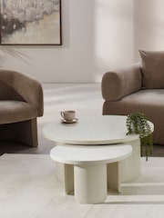 Dwell White Becc Nesting Coffee Table - Image 1 of 3