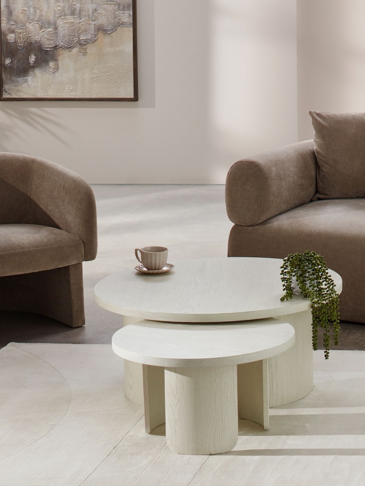 Dwell White Becc Nesting Coffee Table - Image 1 of 3