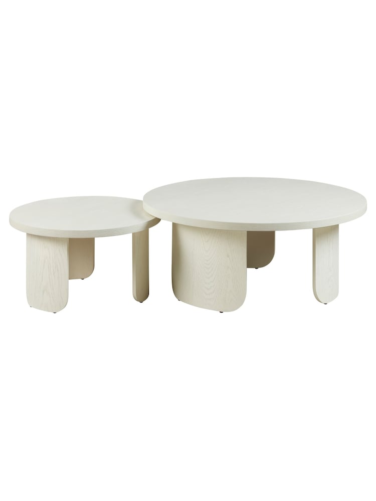 Dwell White Becc Nesting Coffee Table - Image 2 of 3