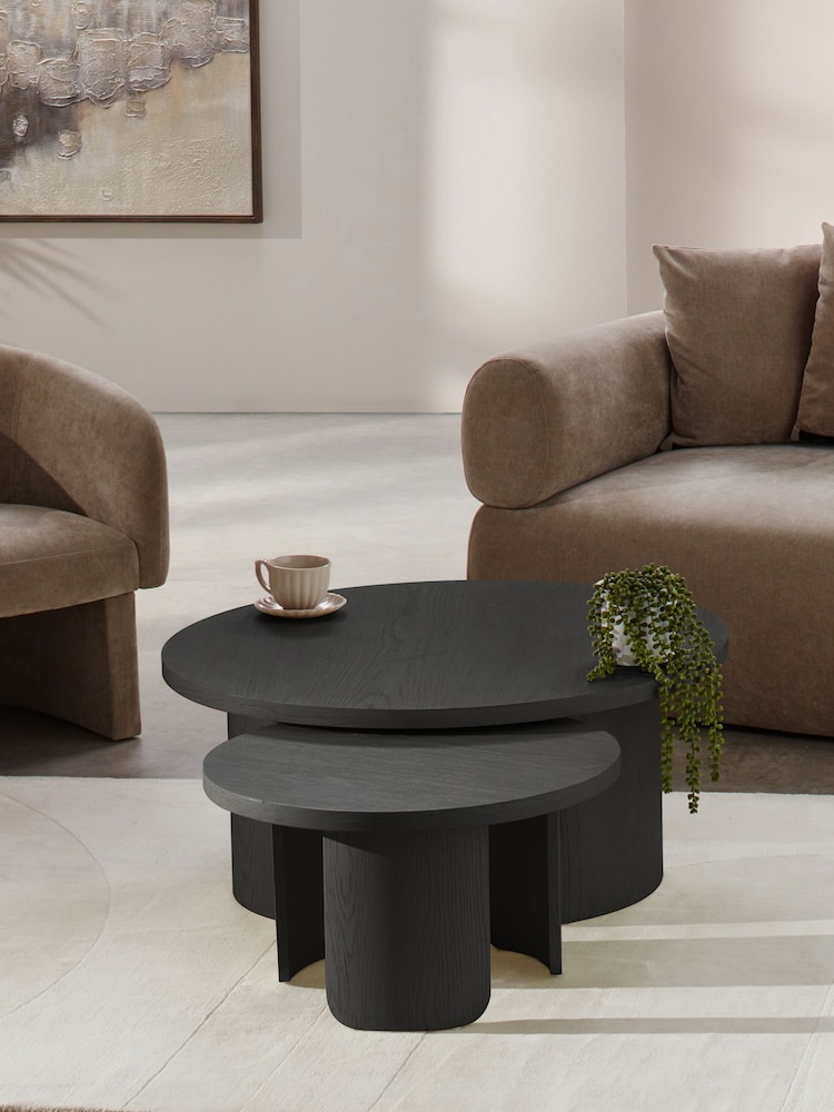 Dwell Black Becc Nesting Coffee Table - Image 1 of 4