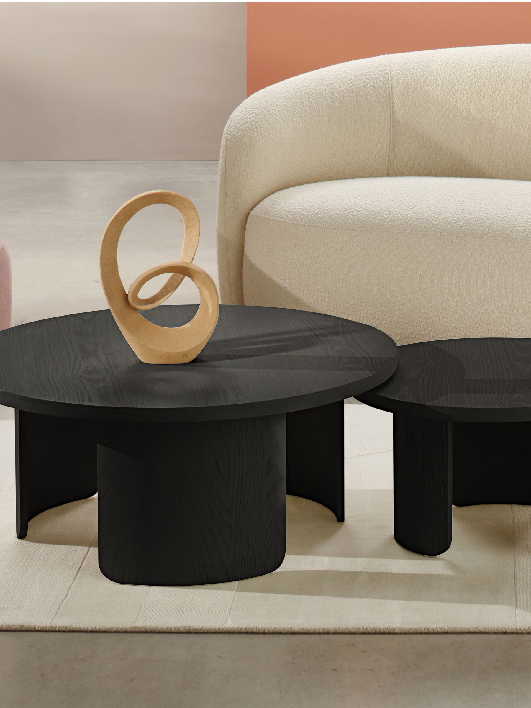 Buy Dwell Black Becc Nesting Coffee Table from the Next UK online shop