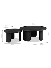 Dwell Black Becc Nesting Coffee Table - Image 4 of 4