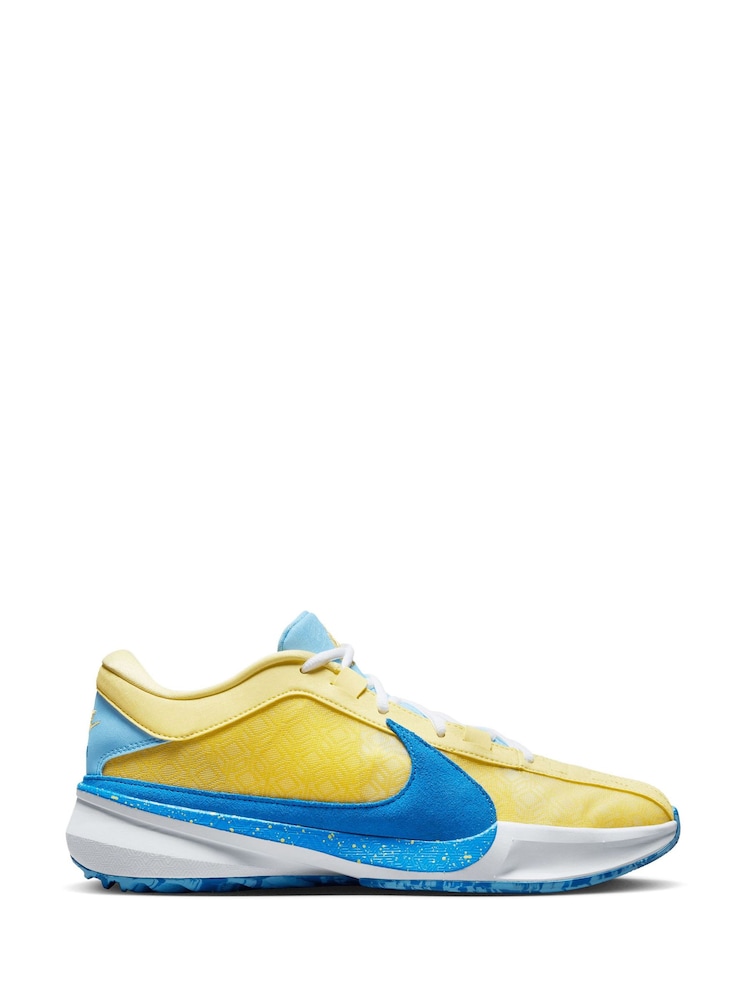 Fanatics Yellow NBA Zoom Freak 5 Basketball Shoes - Image 1 of 3