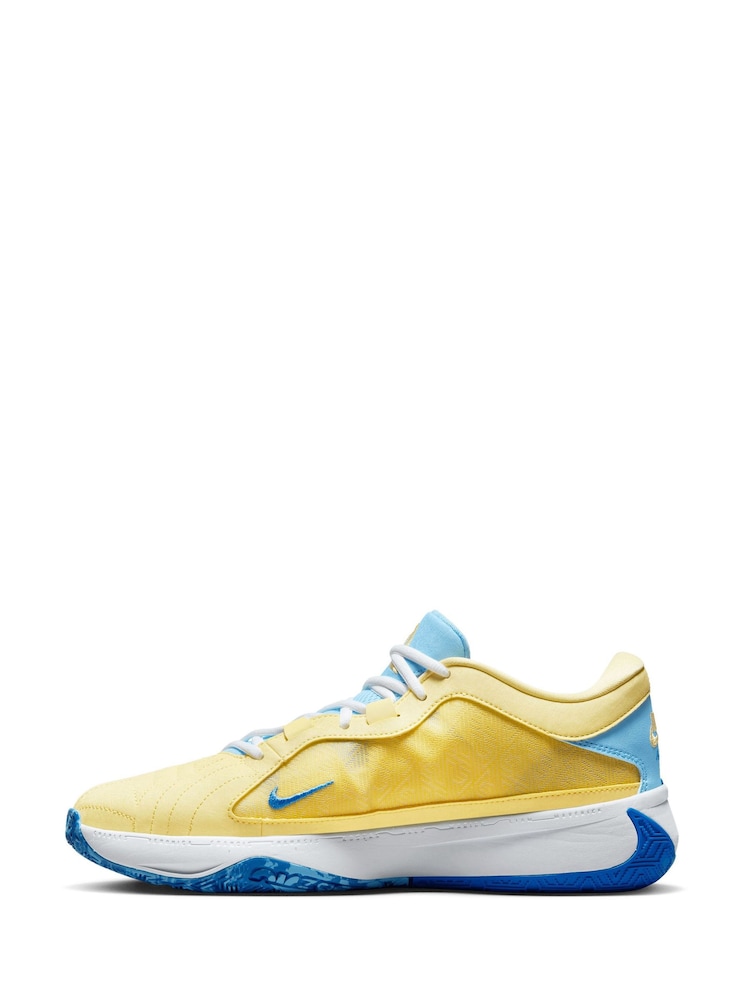 Fanatics Yellow NBA Zoom Freak 5 Basketball Shoes - Image 2 of 3