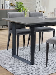 Dwell Slate Teno Extending 6-8 Seater Dining Table - Image 1 of 4