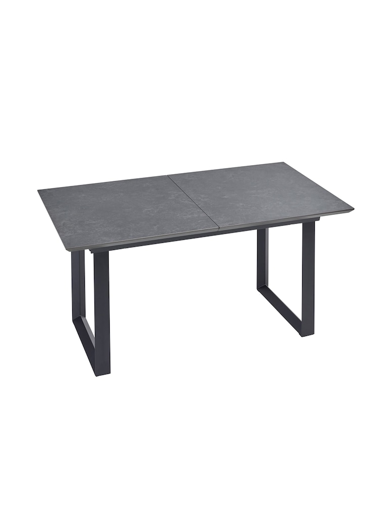 Dwell Slate Teno Extending 6-8 Seater Dining Table - Image 2 of 4