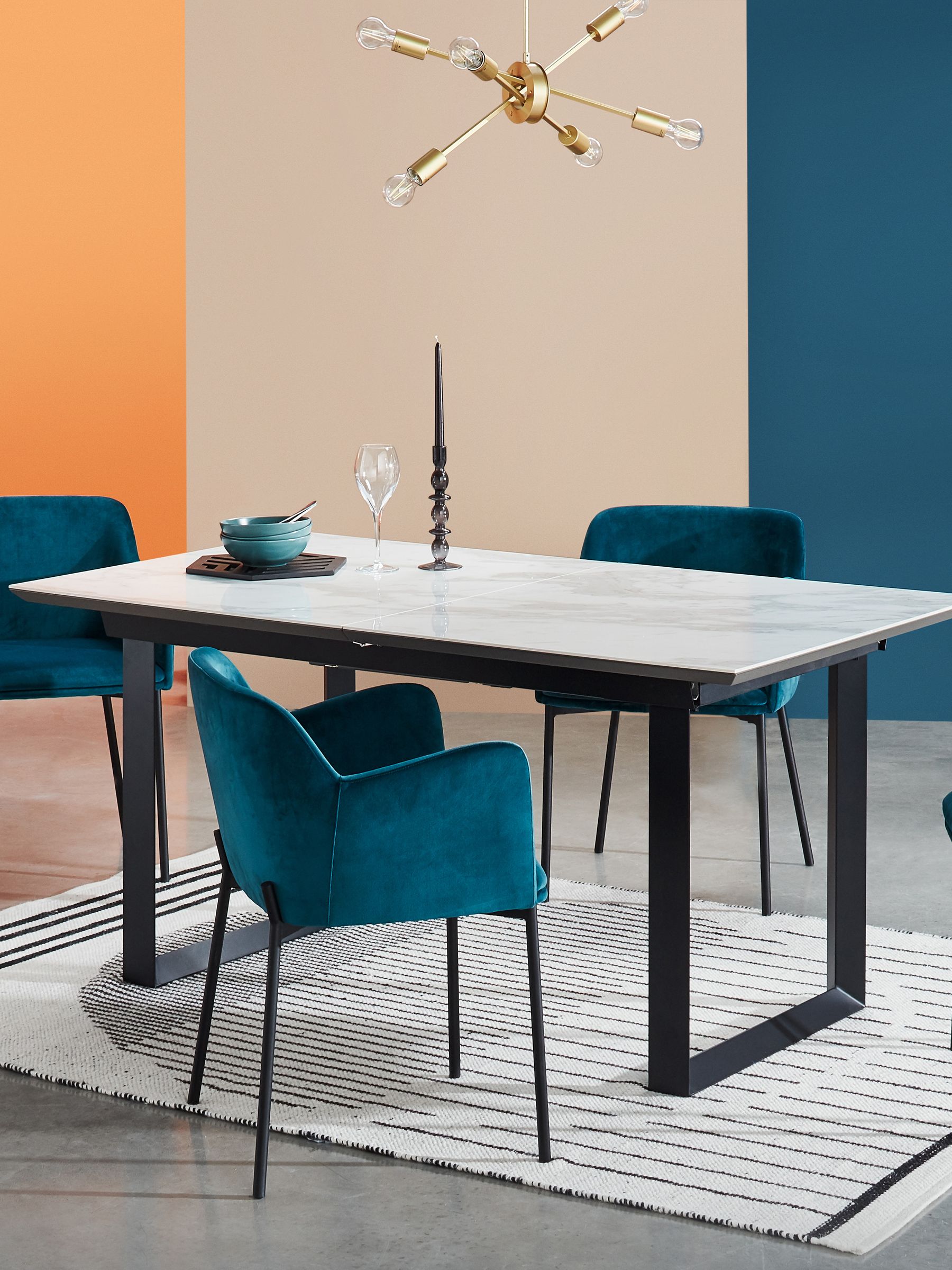 Buy Dwell White Teno Extending 68 Seater Dining Table from the Next UK