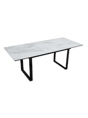 Dwell White Teno Extending 6-8 Seater Dining Table - Image 4 of 5