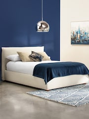 Dwell Grey Sala Woven Fabric Ottoman Bed - Image 1 of 5