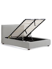 Dwell Grey Sala Woven Fabric Ottoman Bed - Image 4 of 5