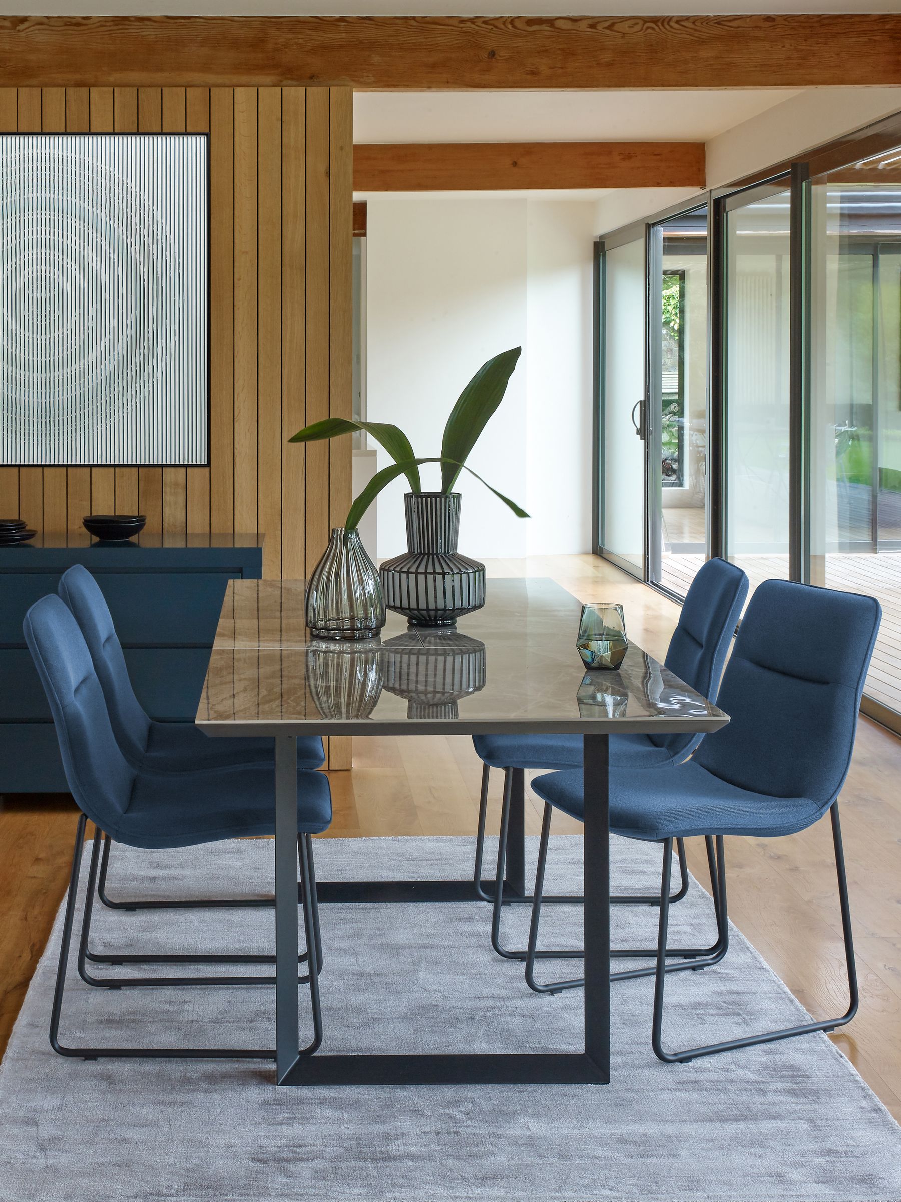 Buy Dwell Grey Teno Extending 6 8 Seater Dining Table from the Next UK online shop
