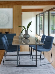 Dwell Grey Teno Extending 6-8 Seater Dining Table - Image 1 of 6