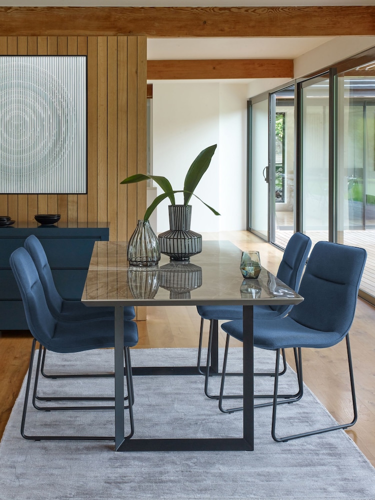 Dwell Grey Teno Extending 6-8 Seater Dining Table - Image 1 of 6