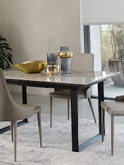 Dwell Grey Teno Extending 6-8 Seater Dining Table - Image 4 of 6