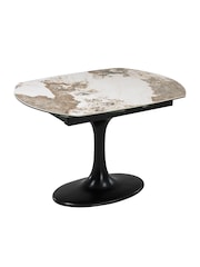 Dwell Black Lille Extending 4-6 Seater Dining Table - Image 3 of 5